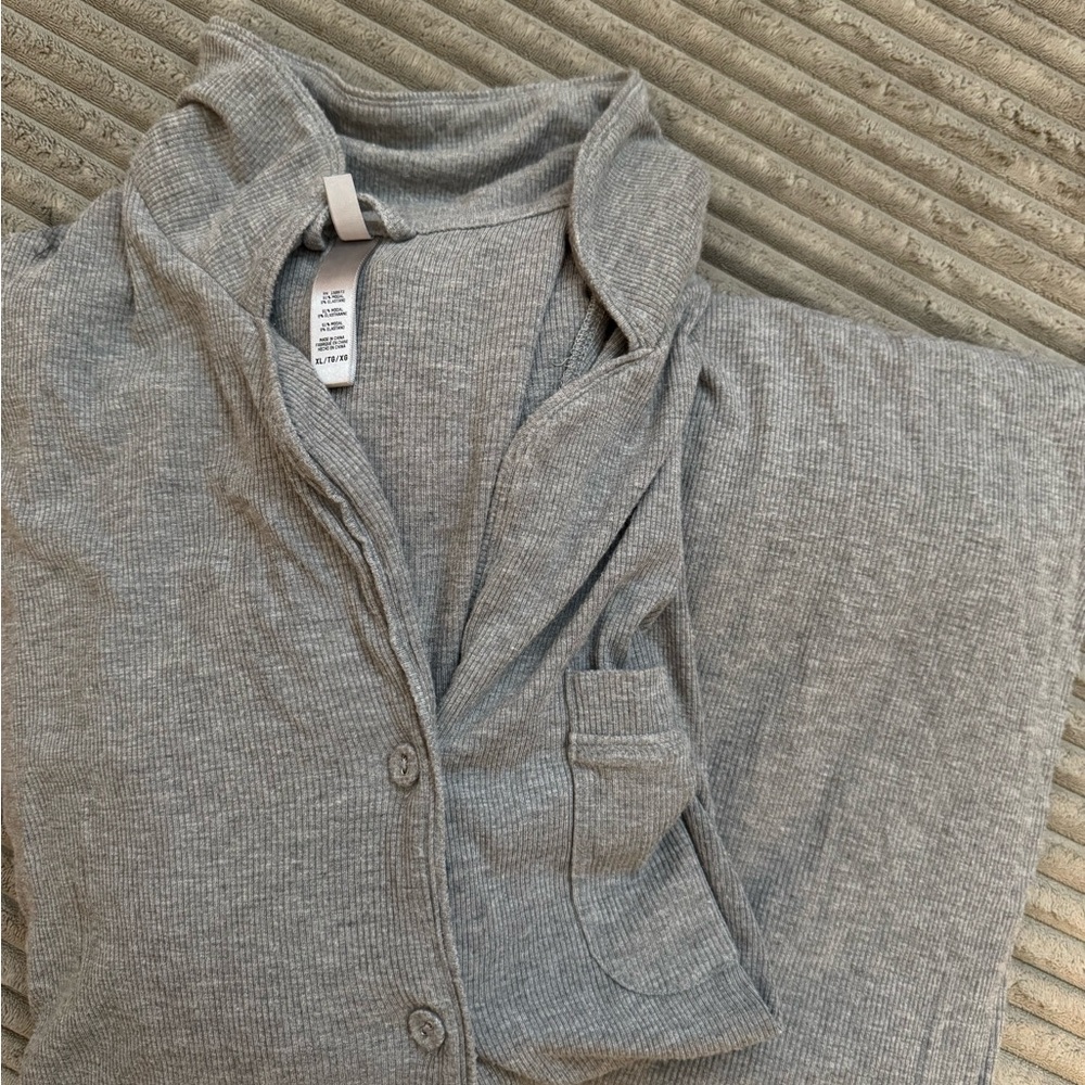 SKIMS Gray Pajama Set